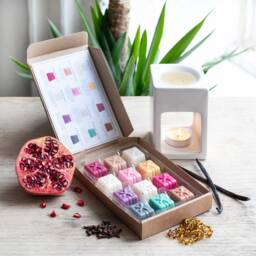 Oriental Wax Melts Selection Box With Recipe Card Melt Snap Bars 100% Natural Soy Wax Tea Light Candle Oil Burner Home Fragrance Gift - thumbnail 1
