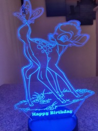 Bambi 3D Smart App Control Night Light Bluetooth, Music, 7&16M Colour Mobile App , Gift Led Lamp - thumbnail 1