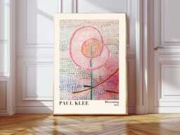 Paul Klee Flower Art Print, Print, Vintage Wall Decor, Art - thumbnail 1