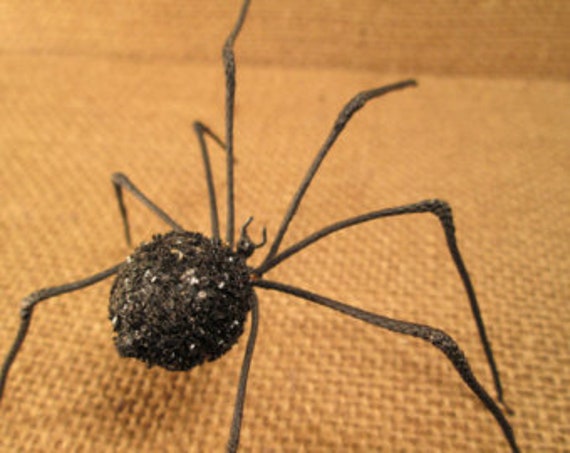 Black Glitter Spider - image 1