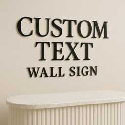 Custom 3D Acrylic Business Logo Text Sign - Laser Cut Wall Art - Salon, Spa - thumbnail 3