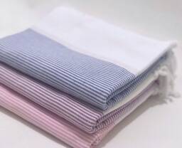 Turkish Beach Towel, White & Light Grey, Bridesmaid Gift Gym Yoga Bath Pool Peshtemal, Turkish Cotton Beach - thumbnail 1