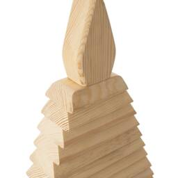 Christmas Tree Wood, Minimal For Chrismas, Eco Holiday Small Space, Country Decoration, Home Decor 114cm - thumbnail 4