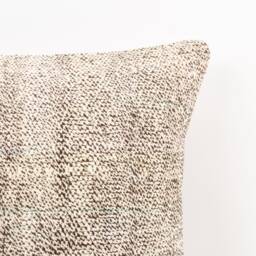 Handmade Turkish Kilim Pillow Embroidered Wool Cushion Cover - 18''x18'' - thumbnail 2