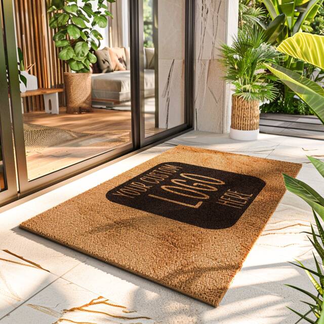 Company Doormat - Business Logo Design Personalized Door Mat Custom Welcome - image 1