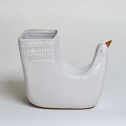 Bird Of Paradise Flower Vase // White Glaze - thumbnail 3