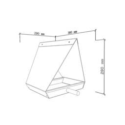 Modern Bird Feeder - House Hanging Minimalist Lover Garden Decor Shelter - thumbnail 4