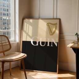 Guinness Split The G Print, Wall Art, Kitchen Prints, Beer Drink Poster, Irish Stout Vintage Print - thumbnail 2