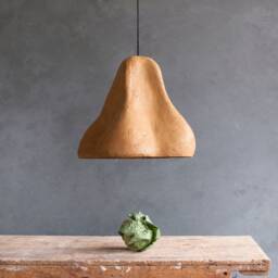 statement Lampshade Sensi Iii, Paper Mache Ceiling Light, Artistic Light Sculpture - thumbnail 3