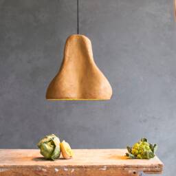 statement Lampshade Sensi Iii, Paper Mache Ceiling Light, Artistic Light Sculpture