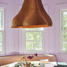statement Lampshade Sensi Iii, Paper Mache Ceiling Light, Artistic Light Sculpture - thumbnail 2