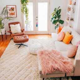 Hand Tufted Moroccan Rug, Berber White Shag Authentic Beni Ouarain Carpet, Area Rugs - thumbnail 3