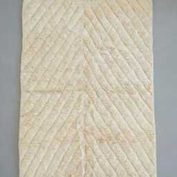 Hand Tufted Moroccan Rug, Berber White Shag Authentic Beni Ouarain Carpet, Area Rugs - thumbnail 4