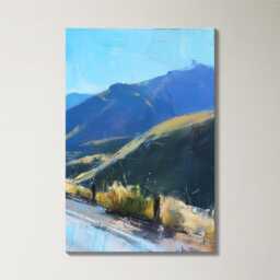 Motorcycle Mountain Pass 3 Panel Split Canvas Wall Art Scenic Road & Sky Oil Painting Framed Home Biker Adventure Decor Gift - thumbnail 4