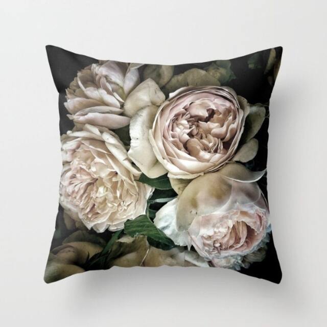 Velvet Pillow, Peonies Throw Velvet Boho Flowers, Soft Colors, 18X18In Or 22 X 22In, Decorative Cushion Bed Pillow - image 1