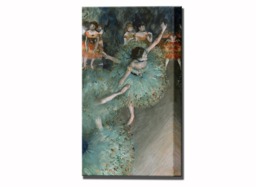 Canvas Print Home Decor, Degas Ballet Green Dancer, Edgar Degas, Art Wall Ready To Hang - thumbnail 1