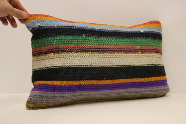 Throw Pillow, Sofa 12x20 in 30x50 cm, Vintage Kilim Pillow, Home Cushion Cover Boho Pillow Throw Koef-713 - image 1