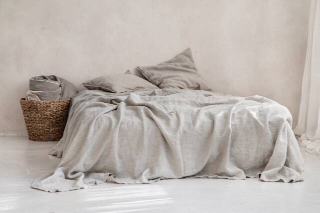 stonewashed Linen Bedspread 71x100 - image 1