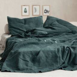 stonewashed Linen Bedspread 71x100 - thumbnail 3
