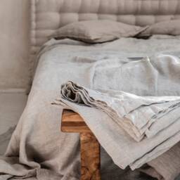 stonewashed Linen Bedspread 71x100 - thumbnail 2