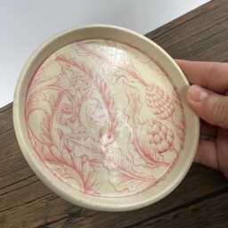 Botanical Ceramic Soap Dish Handmade Stoneware Shampoo Bar Holder - thumbnail 3
