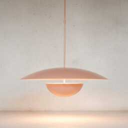 Mid Century Modern Pendant Light - Nordic Blush Pink Hanging Lamp Minimalist Metal Chandelier For Dining Room, Kitchen Island & Bedroom - thumbnail 2
