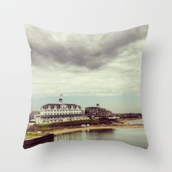 Block Island, Pillow Or Cover Home Decoration, Nautical, Clouds, Ocean, Landscape Cover, Seascape Decor, National Hotel - image 1