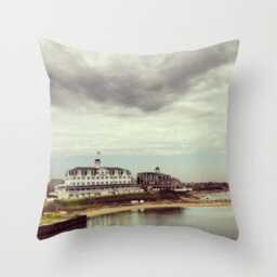 Block Island, Pillow Or Cover Home Decoration, Nautical, Clouds, Ocean, Landscape Cover, Seascape Decor, National Hotel - thumbnail 1