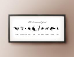 United States Map Art Silhouette City Print - thumbnail 1