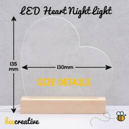 Thank You Mum Gift - Personalised Mum's Birthday Led Night Light Sign Heart Present For Mom Mothers Day Mother - thumbnail 3