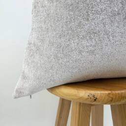 White Boucle Couch Pillow Cover Shiny Textured Cushion - All Duties Paid Usa - thumbnail 3