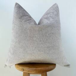 White Boucle Couch Pillow Cover Shiny Textured Cushion - All Duties Paid Usa - thumbnail 2