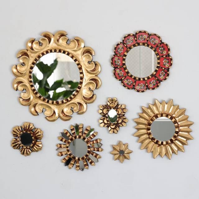 "Peruvian Mirrors ""Red Mandala" - image 1