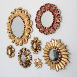 "Peruvian Mirrors ""Red Mandala" - thumbnail 3