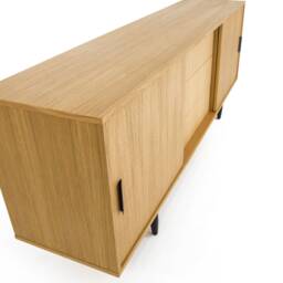 Mid-Century Sideboard, Dresser, Commode, Credenza Made Of Oak Vaneer - Livlo D-S05 - thumbnail 4