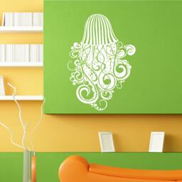 Jellyfish Sea Ocean Creature Wall Sticker Vinyl Mural Decal Home House Apartment Art Decor Free Shipping L081 - thumbnail 1