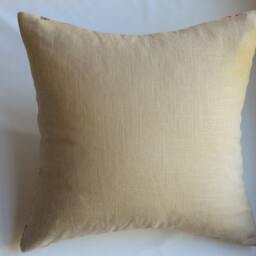 Red & Gold Medallion Pillow Cover - Farmhouse Decor, 100% Cotton - thumbnail 4