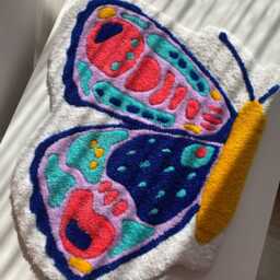 Butterfly Rug, Livingroom Carpet, Children Room Carpet - thumbnail 2