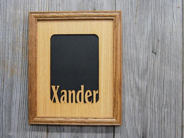 Name Picture Frame Wood - 11x14 Holds 8x10 Photo Personalized Frame, Gift For Grandparent, Back To School - image 1