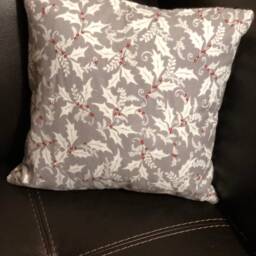Holly Print Pillow Cover - thumbnail 2