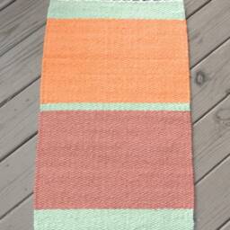 "Hand Woven Cotton Rug - 18"" X 29" - thumbnail 3