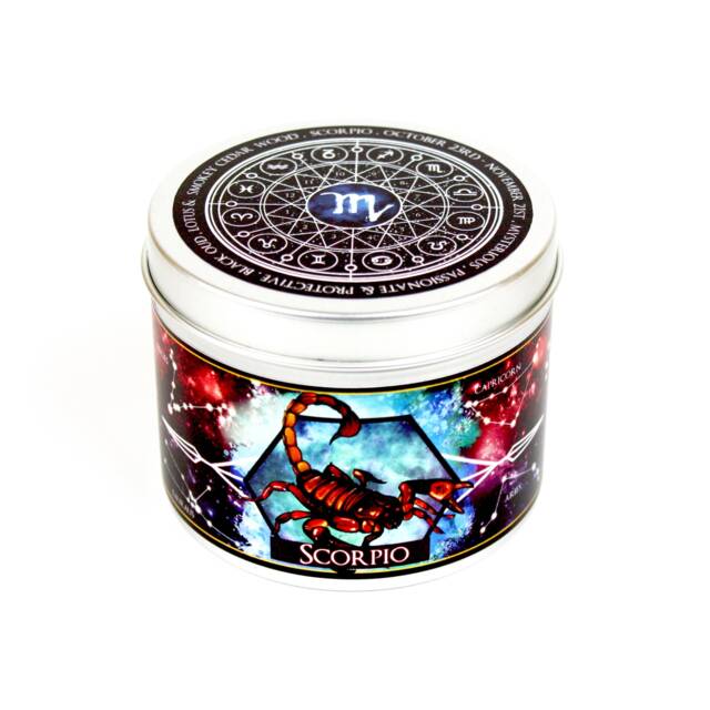 Scorpio Zodiac Candle - Scorpion Star Sign Constellation Gift Gifts -Scorpio Horoscope Scorpio Birthday - image 1
