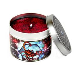 Scorpio Zodiac Candle - Scorpion Star Sign Constellation Gift Gifts -Scorpio Horoscope Scorpio Birthday - thumbnail 2