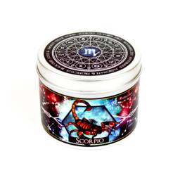 Scorpio Zodiac Candle - Scorpion Star Sign Constellation Gift Gifts -Scorpio Horoscope Scorpio Birthday - thumbnail 1