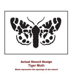 Tiger Moth Butterfly Wall Art Stencil - Size Small Better Than Decals Reusable For Easy Home Improvement - thumbnail 3