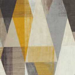 Harlequin Pythagorum Velvet Cushion Cover Geometric Grey & Gold Pillow - thumbnail 3