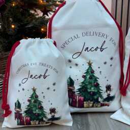 Personalised Christmas Gift Set - Nutcracker Stocking, Mug, Tote, & Sack - thumbnail 4