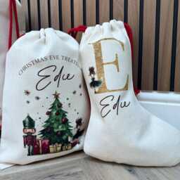 Personalised Christmas Gift Set - Nutcracker Stocking, Mug, Tote, & Sack - thumbnail 3