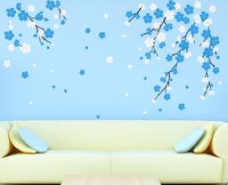 Cherry Blossom Tree Wall Decal Decals For Nursery Baby Boy Room Designs By Decalisland-Baby Sd 041 - thumbnail 1