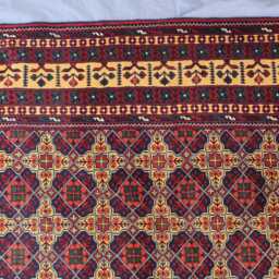 8x11 Large Afghan Rug, Hand Knotted Natural Dyes Wool Area Oriental Turkmen Tribal Geometric Living Room Dining Table Carpet - thumbnail 4